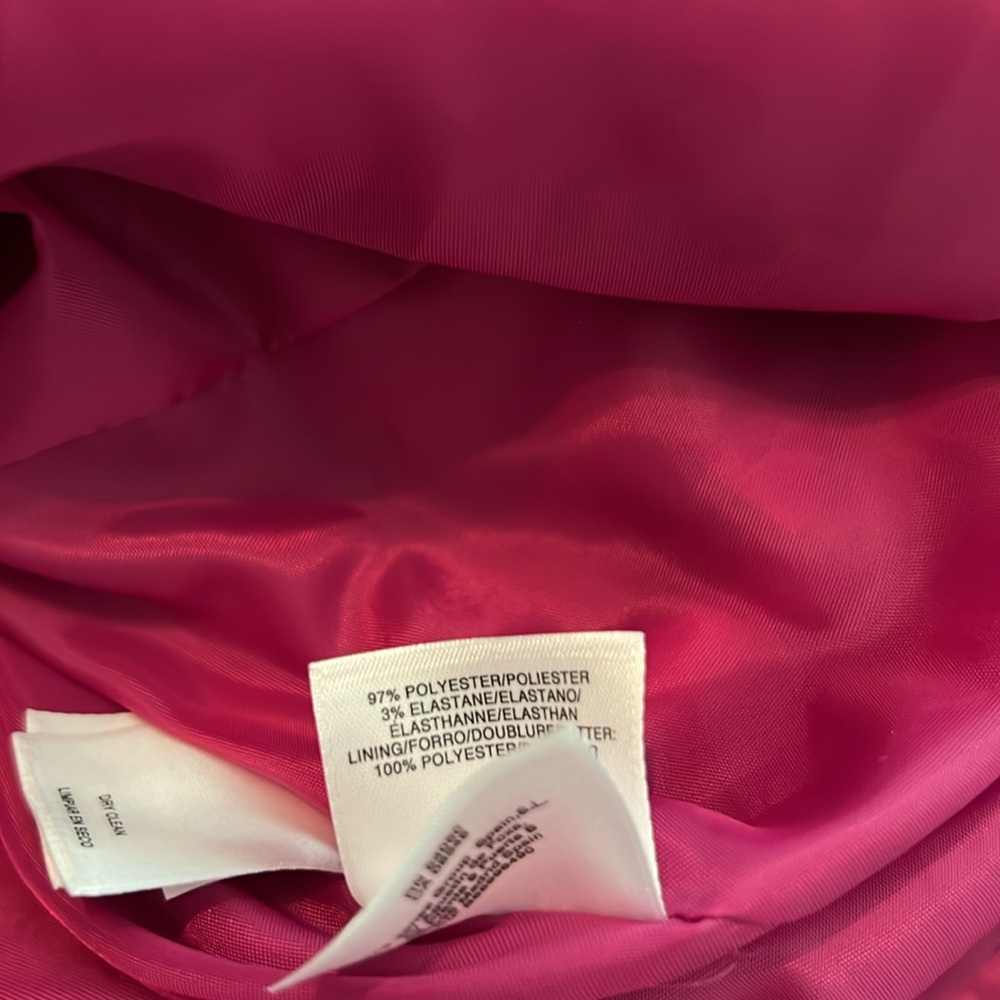 Kasper Fuchsia Collarless Blazer - Picture 10 of 10
